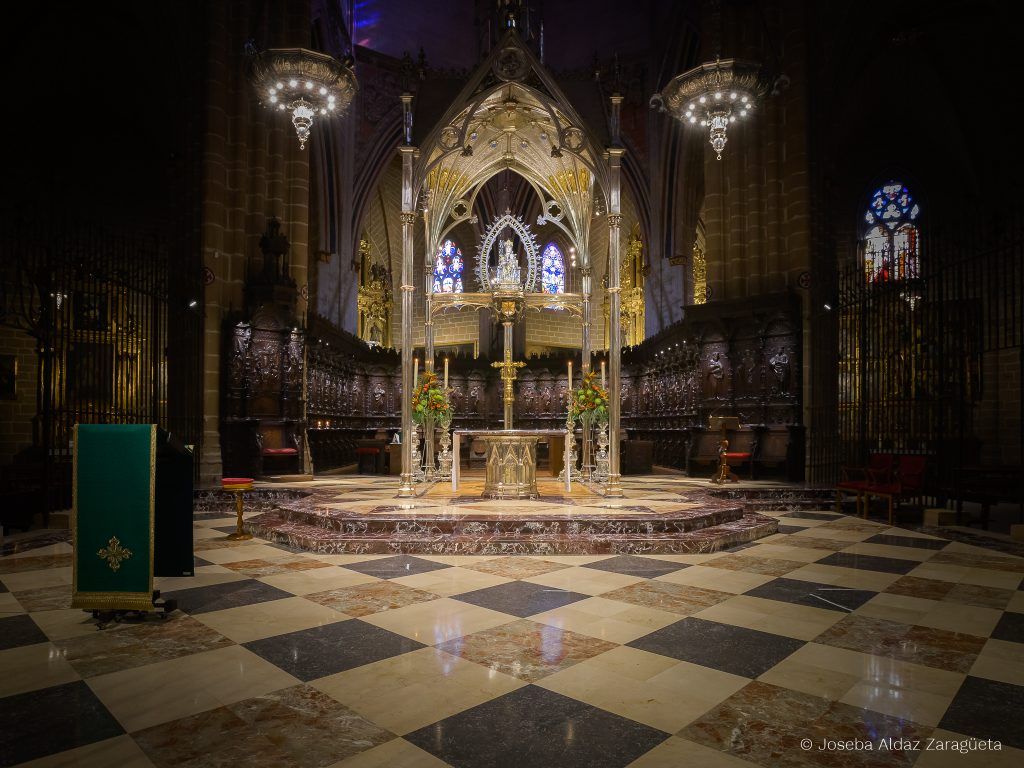 Altar de la catedral Santa María La Real de Pamplona