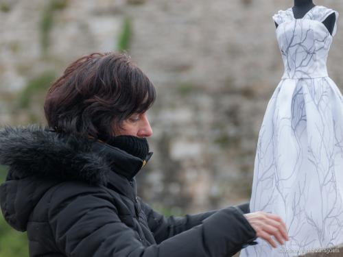 Making off, vestido novia Dama de Orleans en miniatura