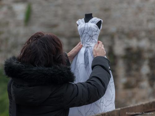 Making off, vestido novia Dama de Orleans en miniatura