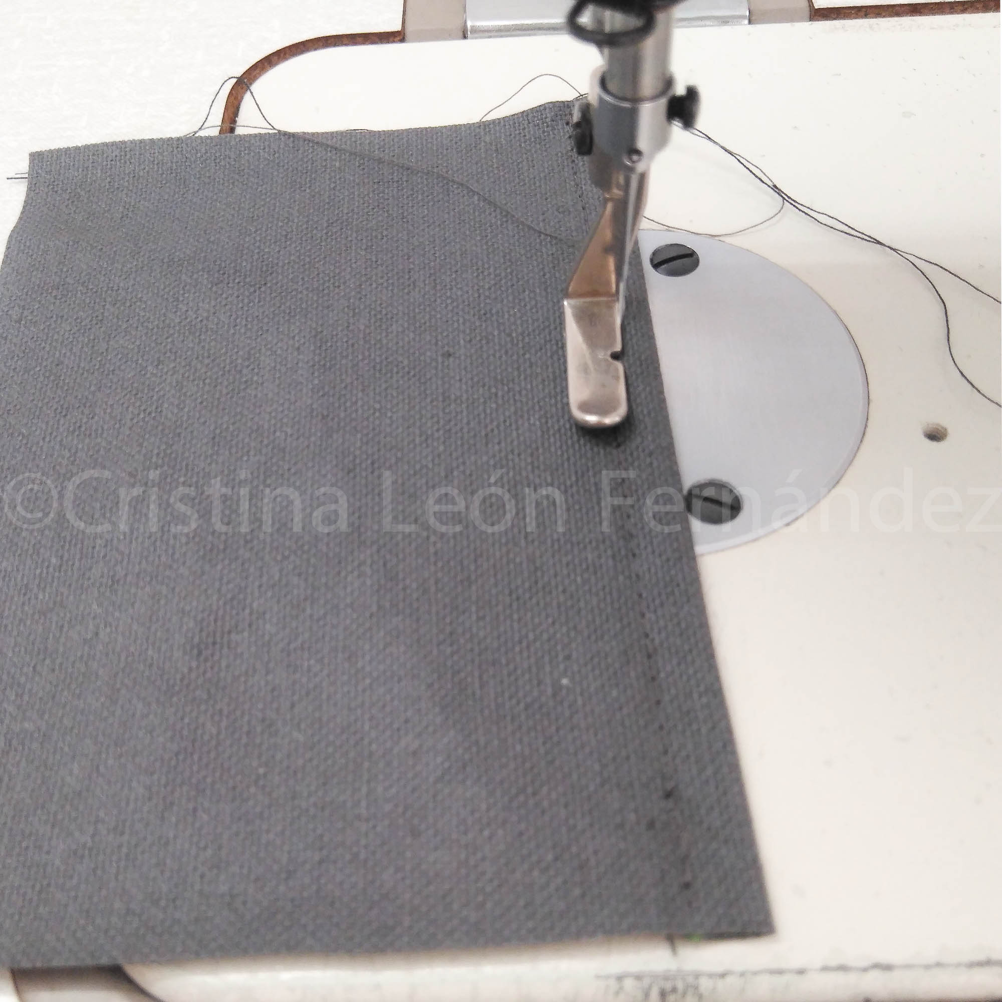 Tutorial cartera, pespunte de adorno 