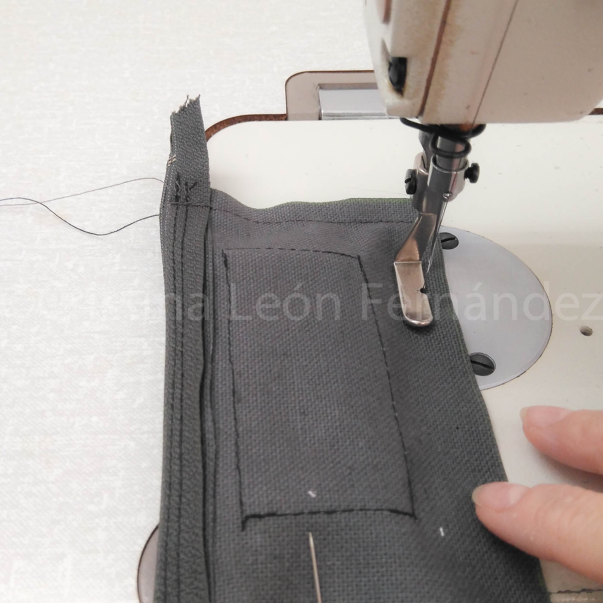 Tutorial cartera, coser costados y bajo 