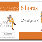 Cheque regalo 2018, La costura de Cristina