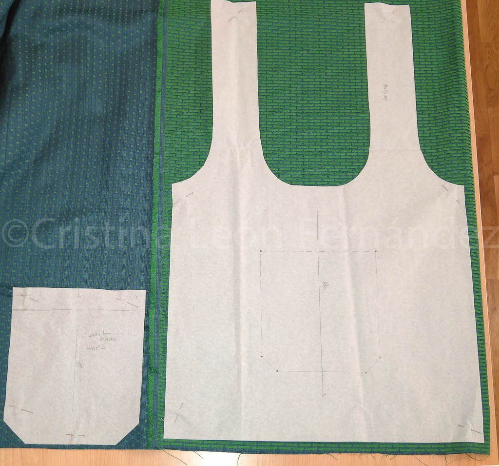 Tutorial bolso camiseta reversible. Preparación para el corte